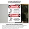 Signmission Scaffold Incomplete Do Not Use Bilingual, 7 in W x Rectangle, Vinyl Decal OS-2PACK-DS-D-710-VS-1571 - alternate 6
